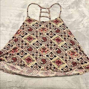 Patterned Sleeveless Top - Multicolor
